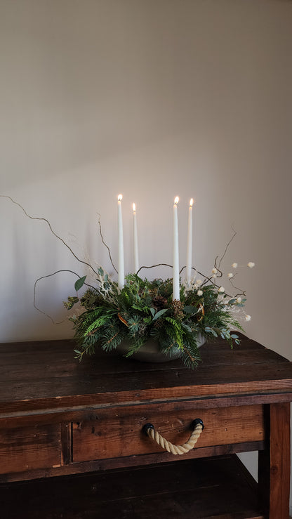 Holiday Candle Centerpiece